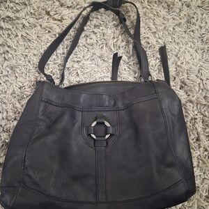 Born Black Leather Shoulder Bag